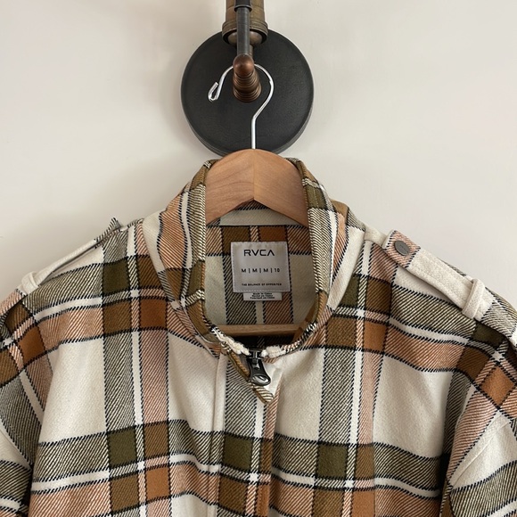 Cropped plaid RVCA jacket - Picture 2 of 5